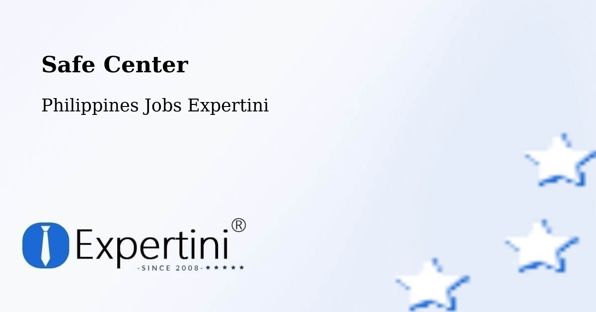 Safety Center – Catbalogan - Philippines Jobs Expertini